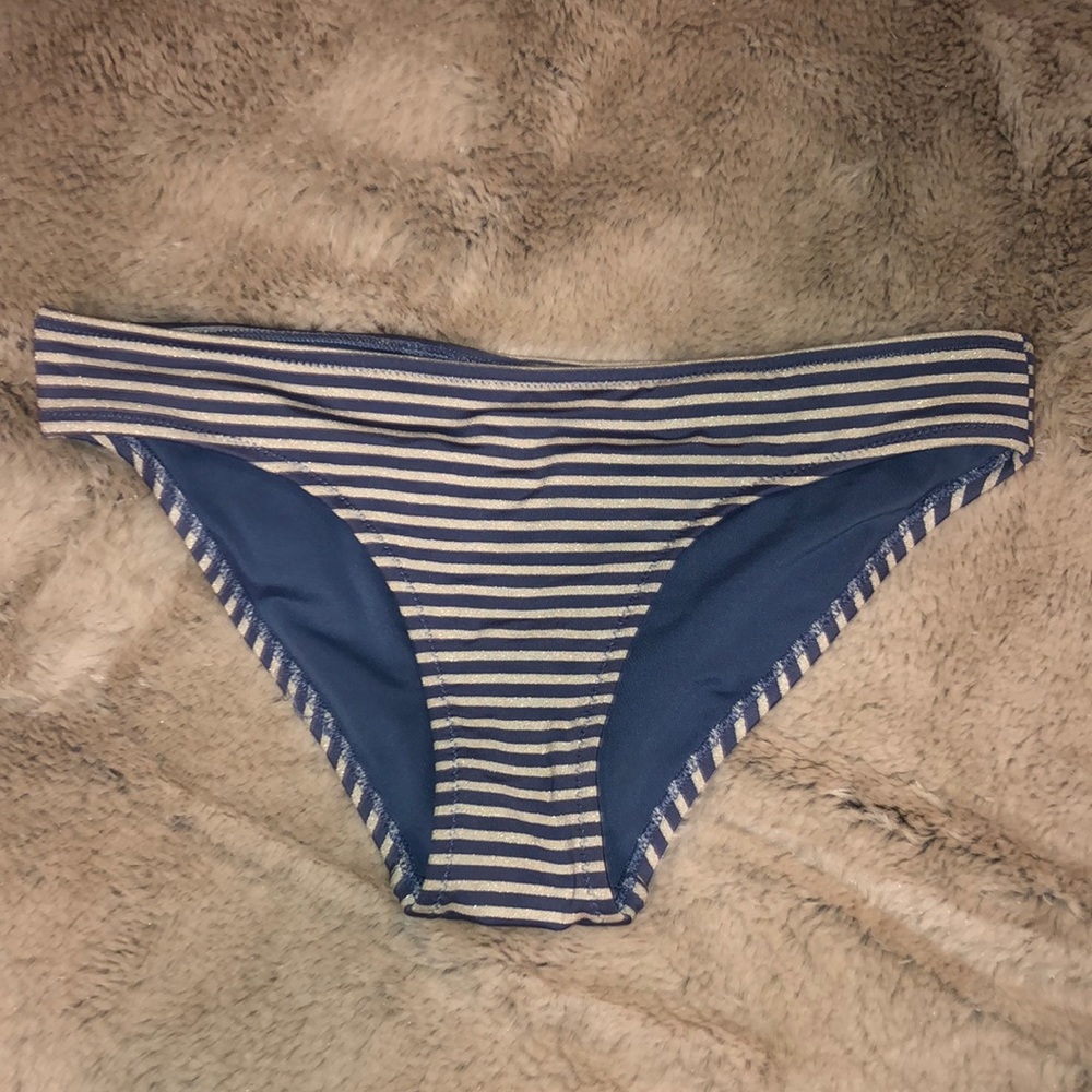 Aerie striped bikini bottom size Xs